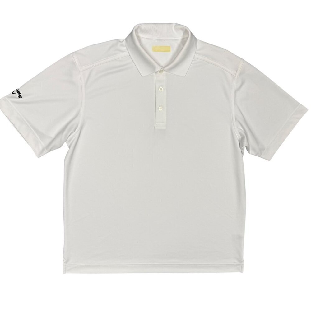Callaway Golf Shirt Short Sleeve Polo Stretch White Large